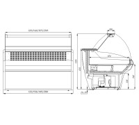 Холодильная витрина Polus ВХС-1,5 Сarboma G110 (динамика)(G110 VM 1,5-1)
