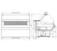 Холодильная витрина Polus ВХСр-1,5 Сarboma G110 (динамика) (G110 VV 1,5-1)
