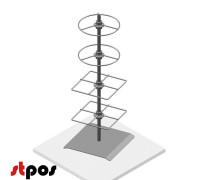 Стойка настольная Лайт 3 крашеная под Хром