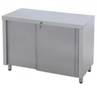 Стол островной ATESY технологический СТ-2/ 950/700 купе, каркас нержавейка